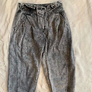 Vintage 80s Grey Acid Wash Jeans